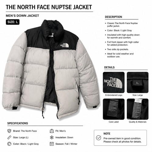 The north face nuptse - north, puffer